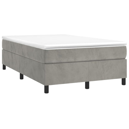 Struttura Letto a Rete a Molle Grigio Chiaro 120x200 cm Velluto - homemem39