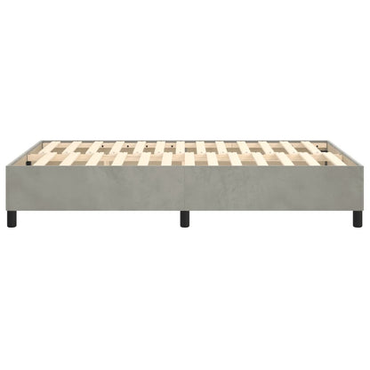 Struttura Letto a Rete a Molle Grigio Chiaro 120x200 cm Velluto - homemem39