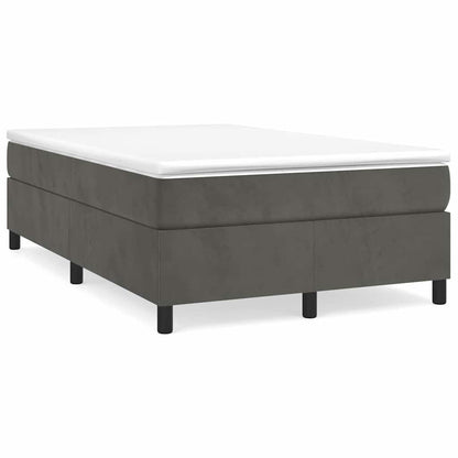 Struttura Letto a Rete a Molle Grigio Scuro 120x200 cm Velluto