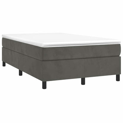 Struttura Letto a Rete a Molle Grigio Scuro 120x200 cm Velluto