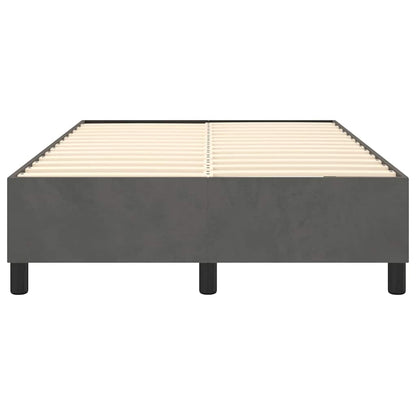 Struttura Letto a Rete a Molle Grigio Scuro 120x200 cm Velluto