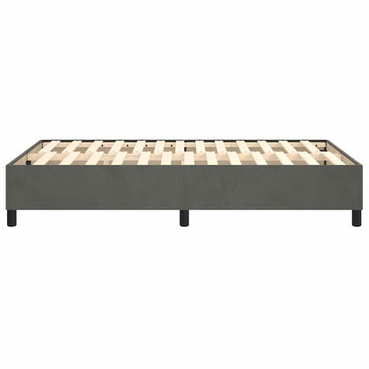 Struttura Letto a Rete a Molle Grigio Scuro 120x200 cm Velluto