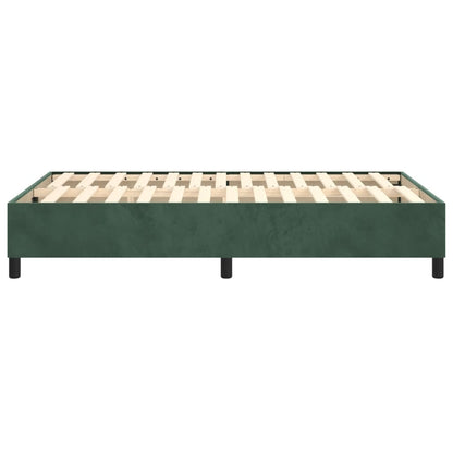 Struttura Letto a Rete a Molle Verde Scuro 120x200 cm in Velluto - homemem39