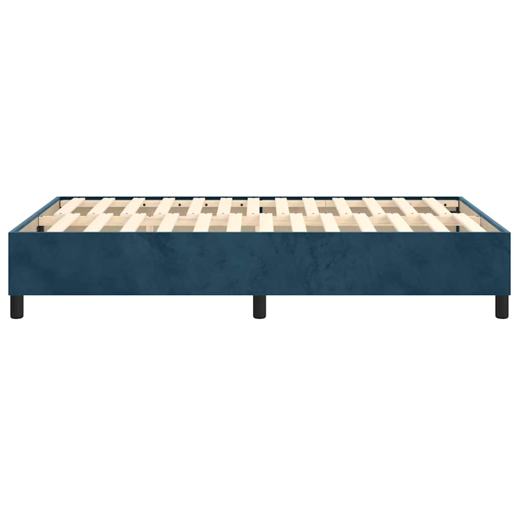 Struttura Letto a Rete a Molle Blu Scuro 120x200 cm in Velluto | homemem39