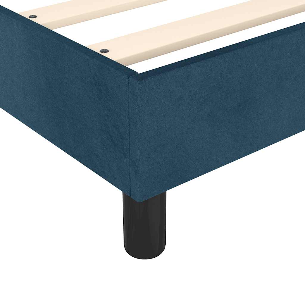 Struttura Letto a Rete a Molle Blu Scuro 120x200 cm in Velluto | homemem39