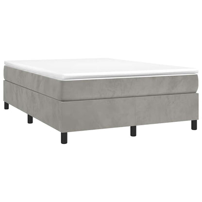 Struttura Letto a Rete a Molle Grigio Chiaro 140x190 cm Velluto