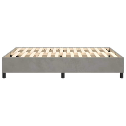 Struttura Letto a Rete a Molle Grigio Chiaro 140x190 cm Velluto
