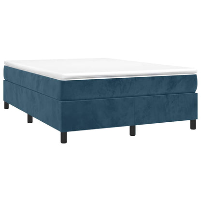 Struttura Letto a Rete a Molle Blu Scuro 140x190 cm in Velluto | homemem39