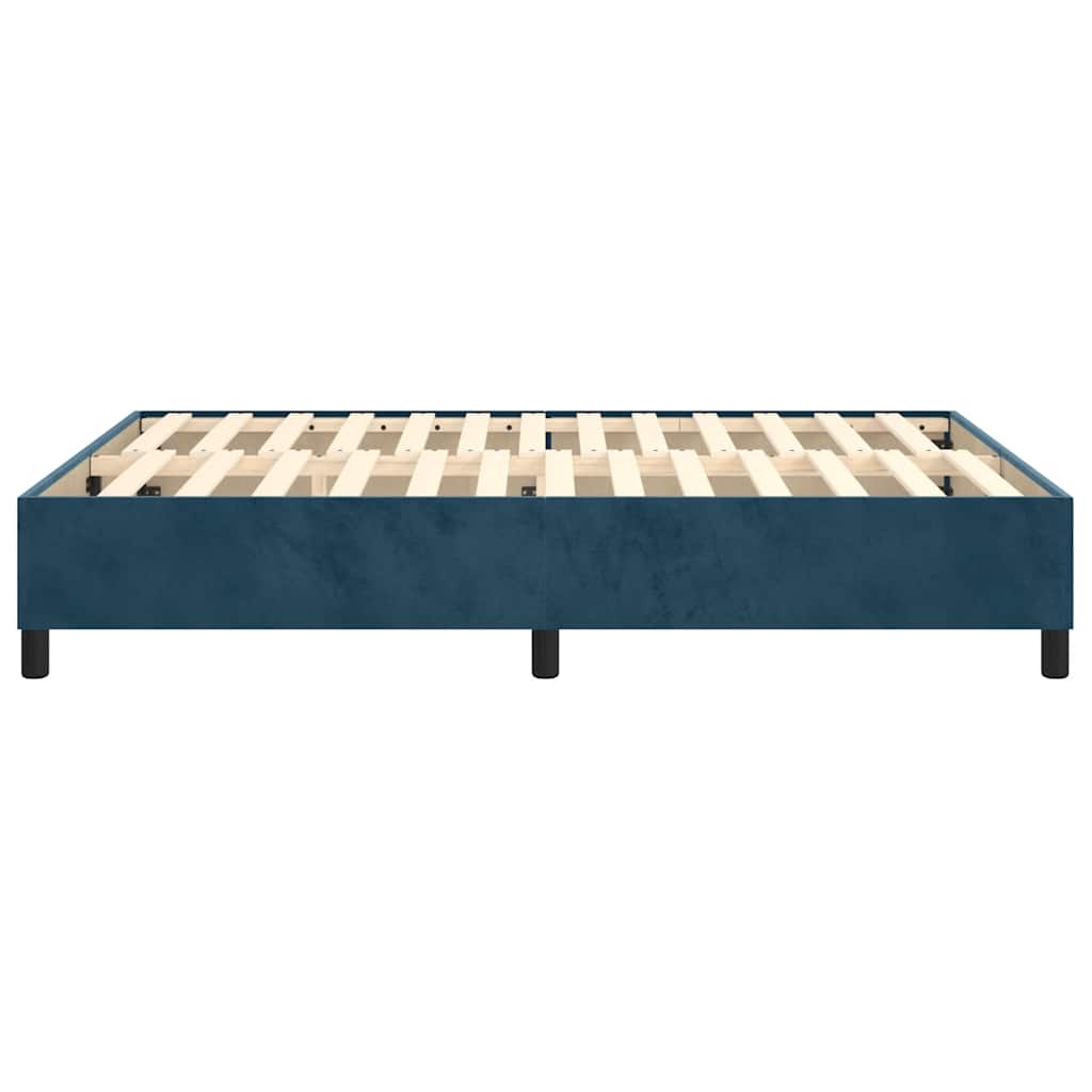 Struttura Letto a Rete a Molle Blu Scuro 140x190 cm in Velluto | homemem39