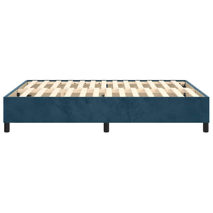 Struttura Letto a Rete a Molle Blu Scuro 140x190 cm in Velluto | homemem39