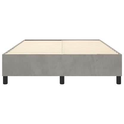 Struttura Letto a Rete a Molle Grigio Chiaro 140x200 cm Velluto