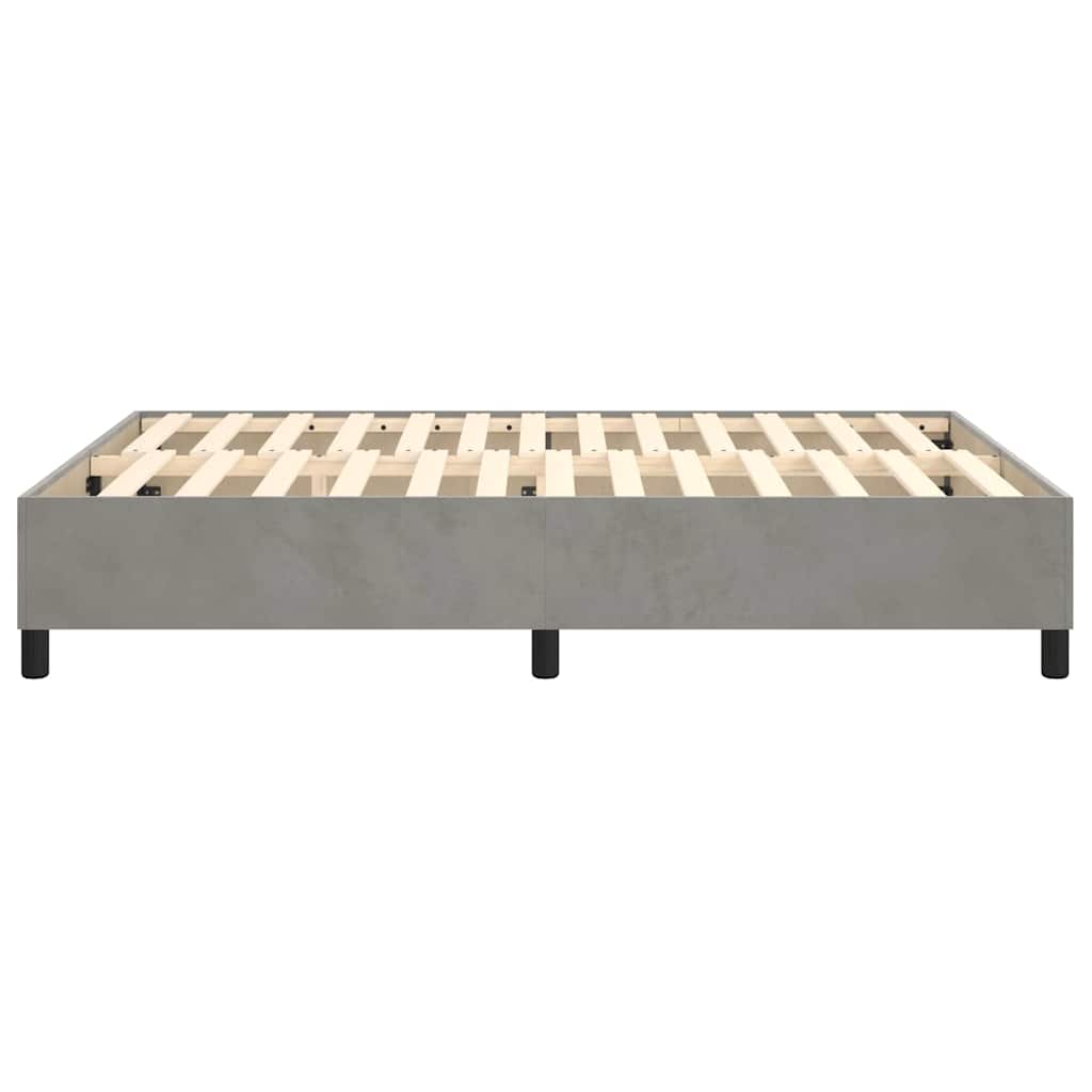 Struttura Letto a Rete a Molle Grigio Chiaro 140x200 cm Velluto