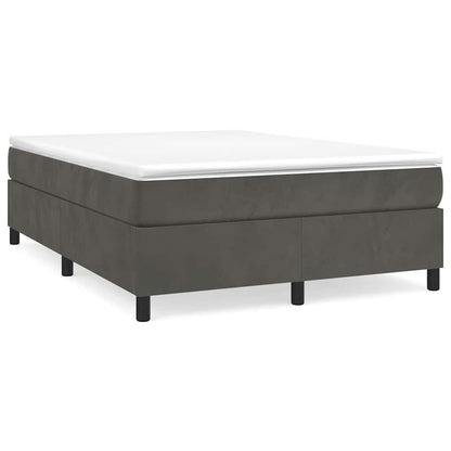 Struttura Letto a Rete a Molle Grigio Scuro 140x200 cm Velluto