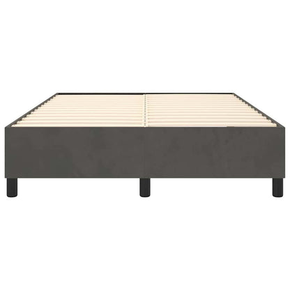 Struttura Letto a Rete a Molle Grigio Scuro 140x200 cm Velluto