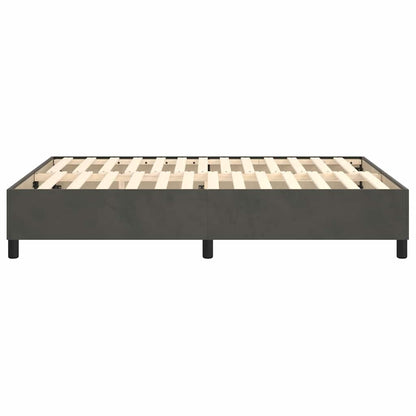 Struttura Letto a Rete a Molle Grigio Scuro 140x200 cm Velluto