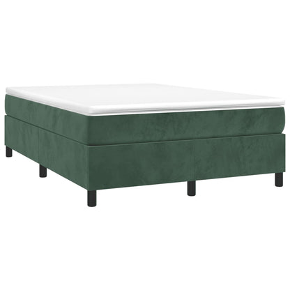 Struttura Letto a Rete a Molle Verde Scuro 140x200 cm in Velluto - homemem39