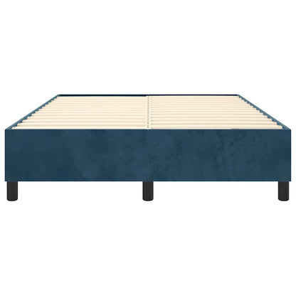 Struttura Letto a Rete a Molle Blu Scuro 140x200 cm Velluto | homemem39