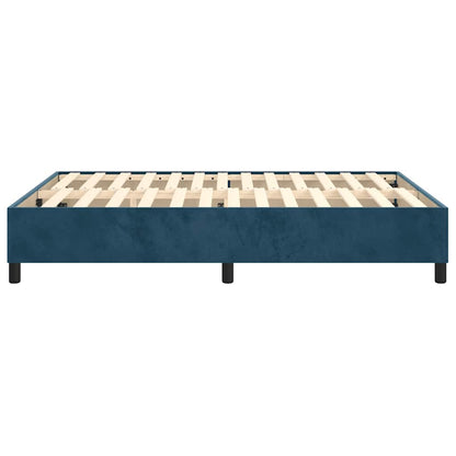Struttura Letto a Rete a Molle Blu Scuro 140x200 cm Velluto | homemem39