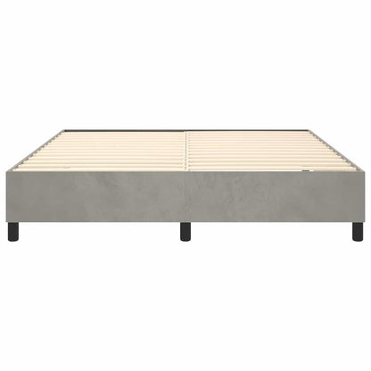 Struttura Letto a Rete a Molle Grigio Chiaro 180x200 cm Velluto