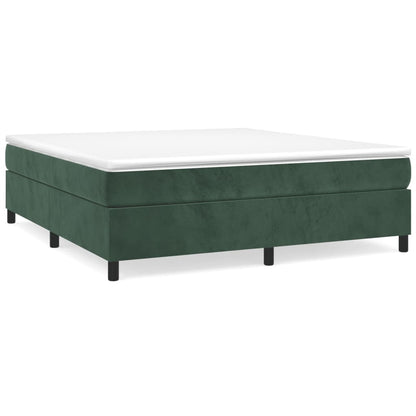 Struttura Letto a Rete a Molle Verde Scuro 180x200 cm in Velluto - homemem39