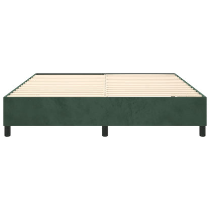 Struttura Letto a Rete a Molle Verde Scuro 180x200 cm in Velluto - homemem39