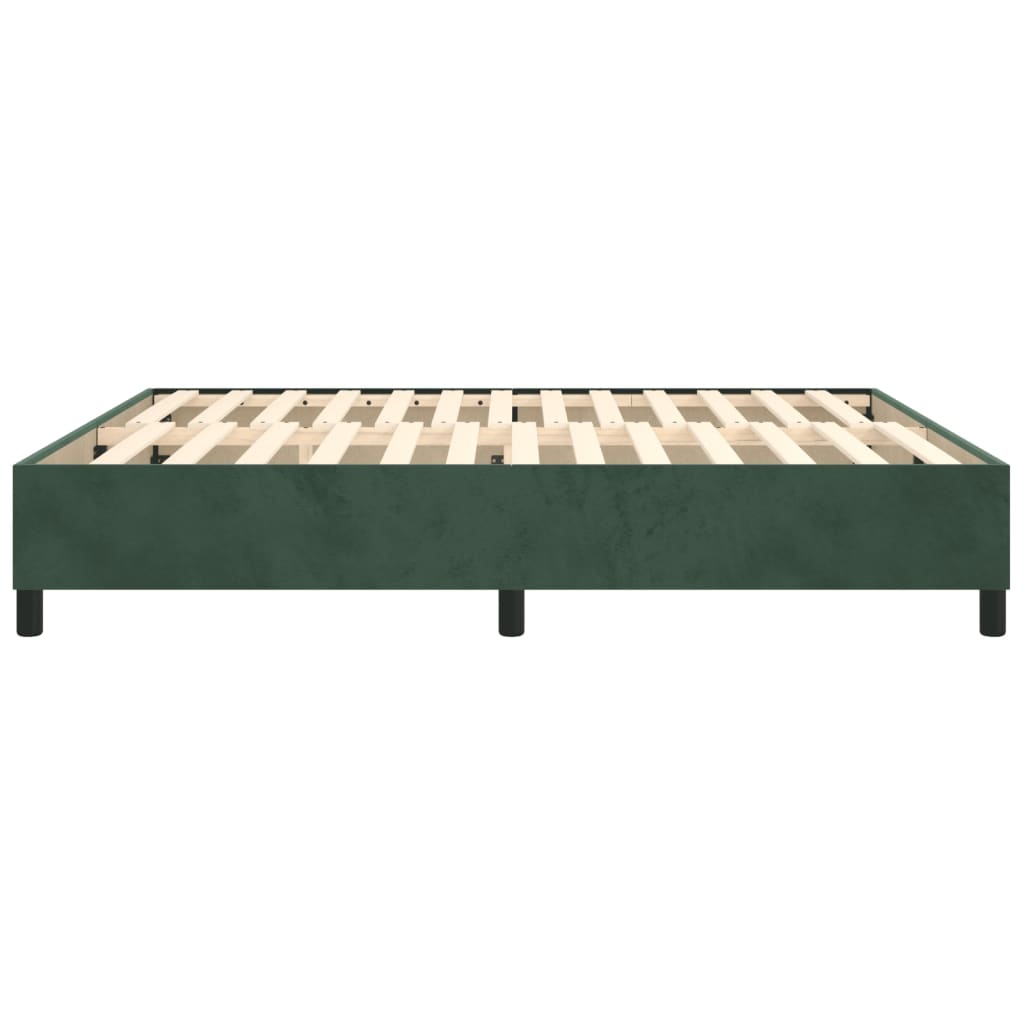 Struttura Letto a Rete a Molle Verde Scuro 180x200 cm in Velluto - homemem39
