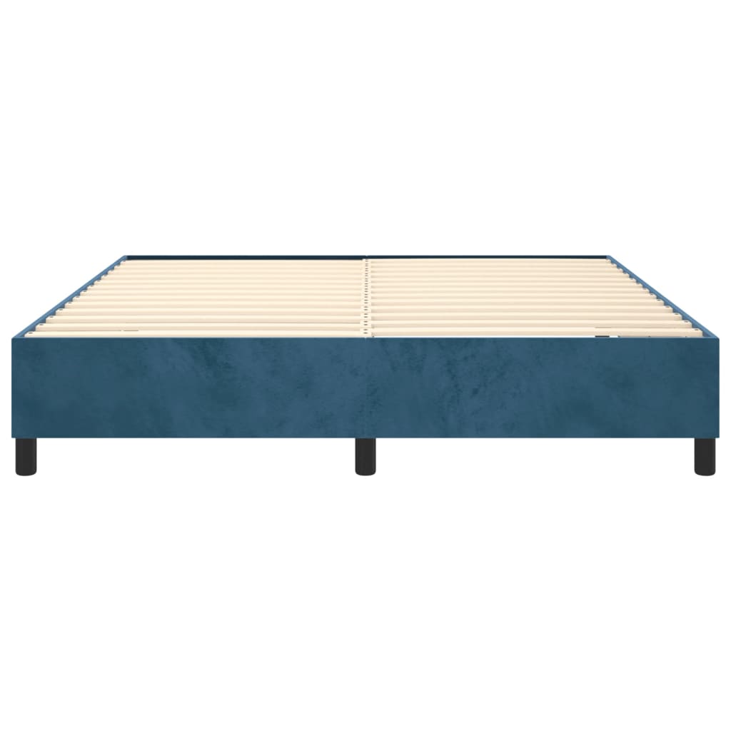 Struttura Letto a Rete a Molle Blu Scuro 180x200 cm in Velluto - homemem39