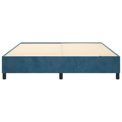 Struttura Letto a Rete a Molle Blu Scuro 180x200 cm in Velluto - homemem39