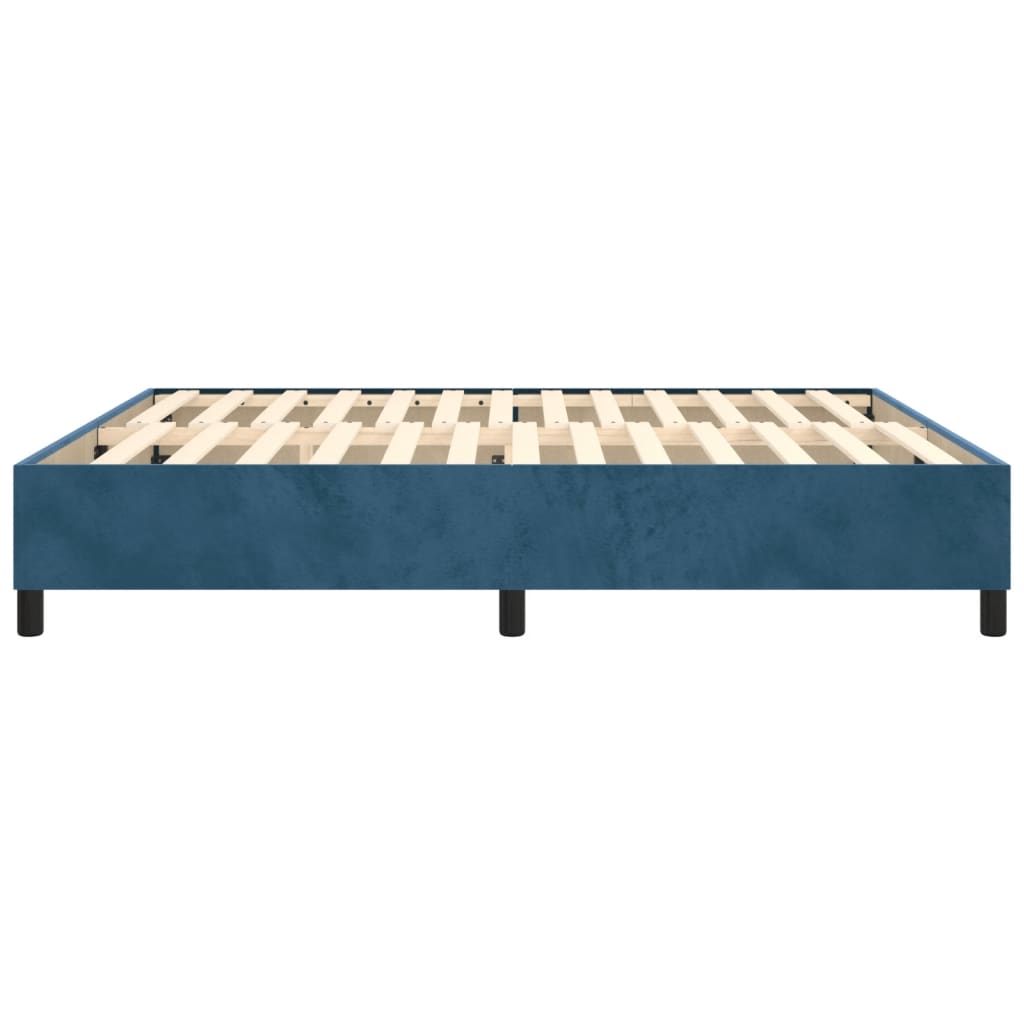 Struttura Letto a Rete a Molle Blu Scuro 180x200 cm in Velluto - homemem39