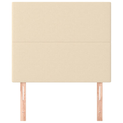 Testiera 2 pz Crema 80x5x78/88 cm in Tessuto - homemem39