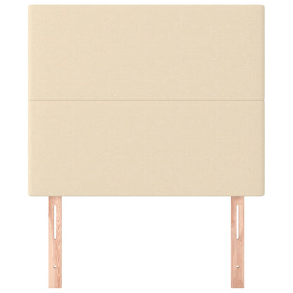 Testiera 2 pz Crema 90x5x78/88 cm in Tessuto - homemem39