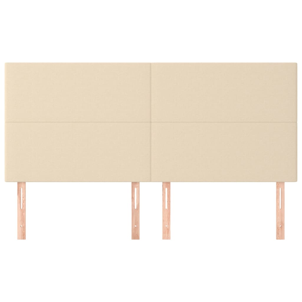 Testiera 4 pz Crema 90x5x78/88 cm in Tessuto - homemem39