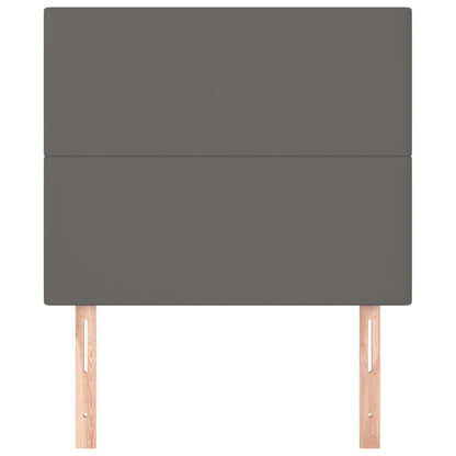 Testiera 2 pz Grigio 80x5x78/88 cm in Similpelle - homemem39