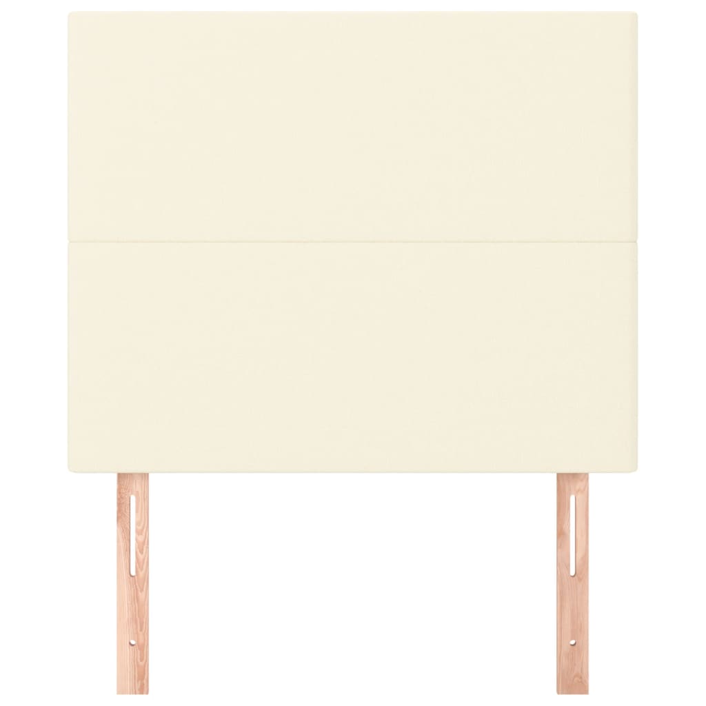 Testiera Crema 90x5x118/128 cm Similpelle