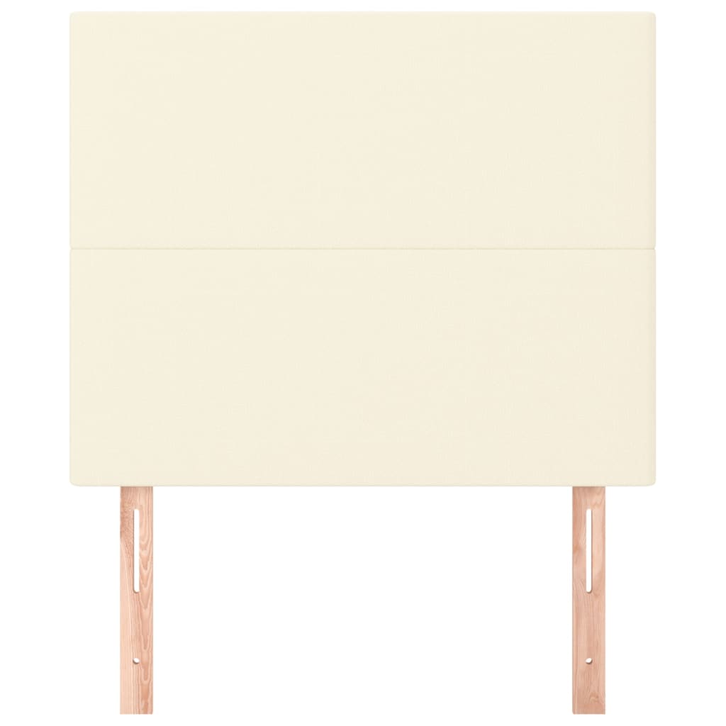 Testiera Crema 100x5x118/128 cm Similpelle