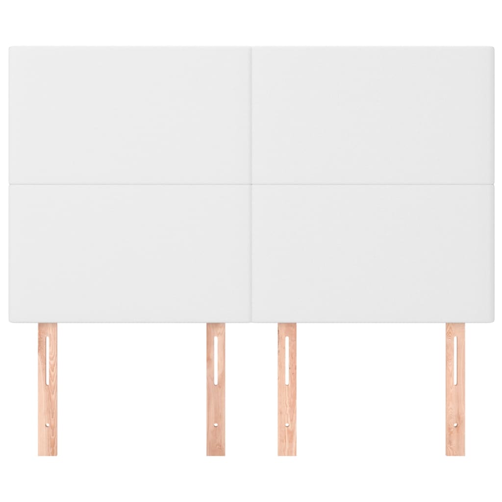 Testiere 4 pz Bianche 72x5x78/88 cm in Similpelle - homemem39