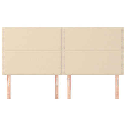 Testiera 4 pz Crema 100x5x78/88 cm in Tessuto - homemem39