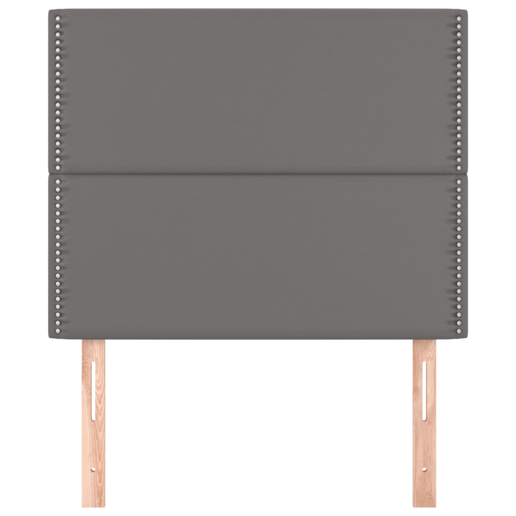 Testiere 2 pz Grigie 100x5x78/88 cm in Similpelle - homemem39