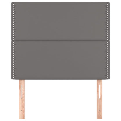 Testiere 2 pz Grigie 100x5x78/88 cm in Similpelle - homemem39