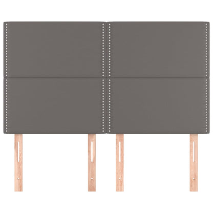 Testiere 4 pz Grigie 72x5x78/88 cm in Similpelle - homemem39