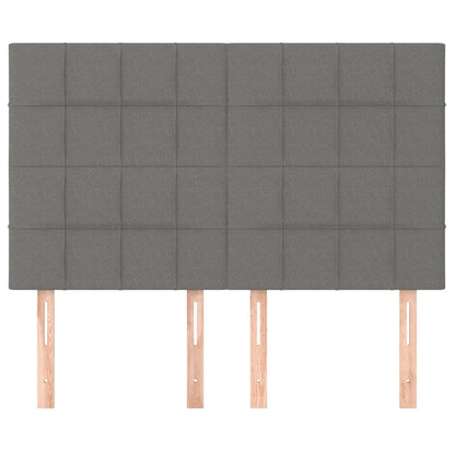 Testiere 4 pz Grigio Scuro 72x5x78/88 cm in Tessuto - homemem39