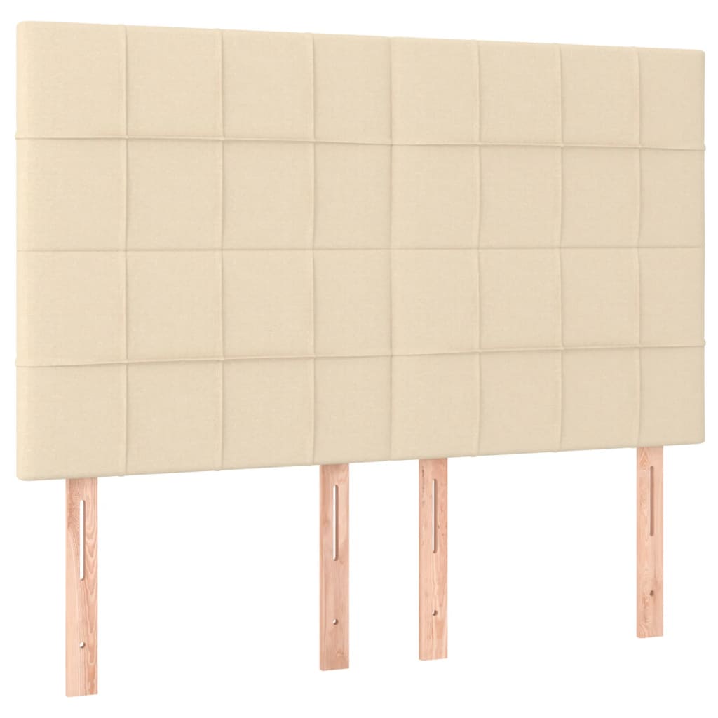 Testiera Crema 144x5x118/128 cm Tessuto | homemem39