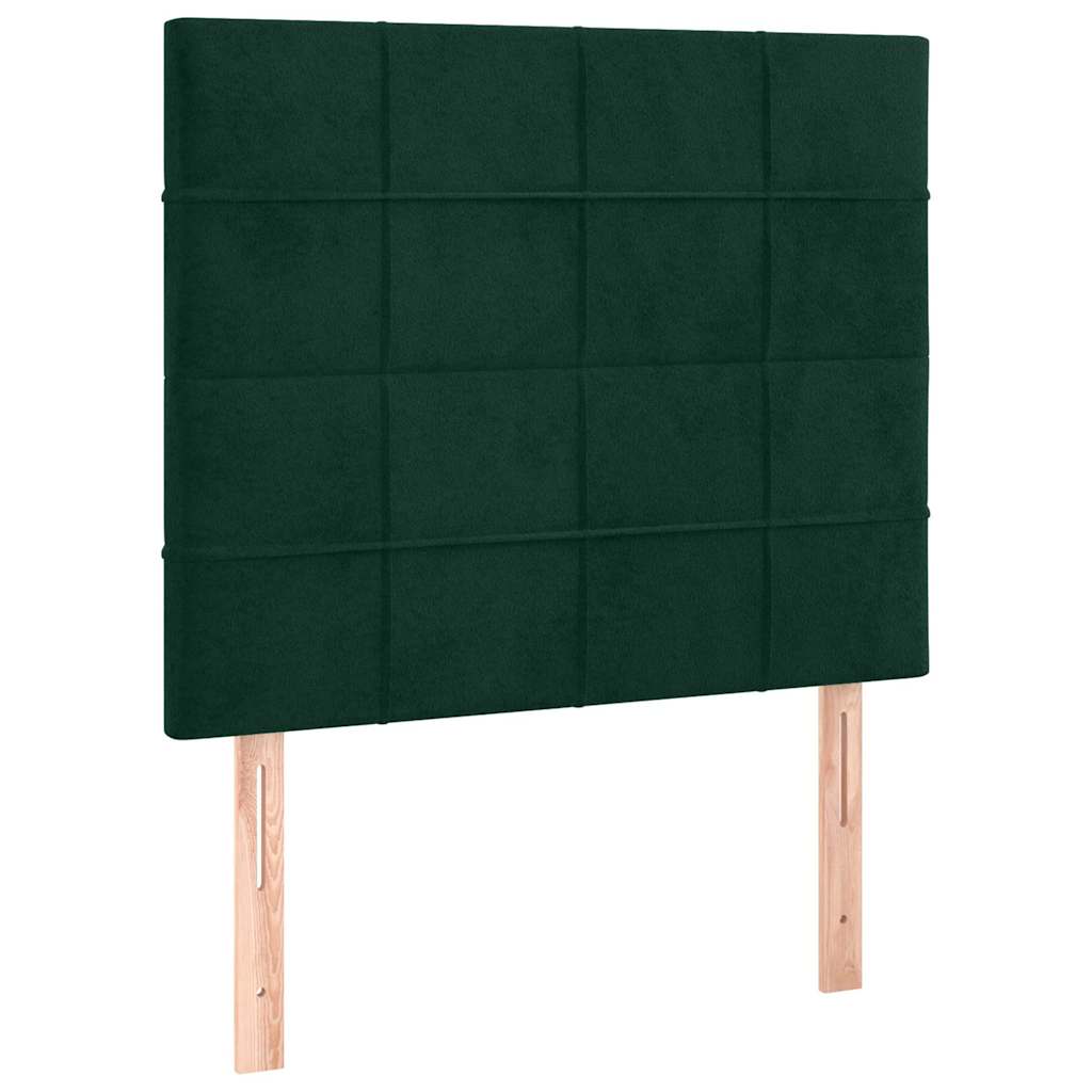 Testiera Verde Scuro 90x5x118/128 cm Velluto | homemem39