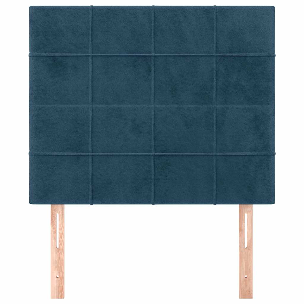 Testiera Blu Scuro 90x5x118/128 cm Velluto | homemem39