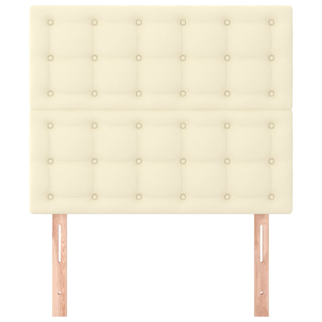 Testiera Crema 80x5x118/128 cm Similpelle