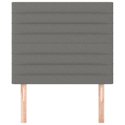 Testiera 2 pz Grigio Scuro 80x5x78/88 cm in Tessuto - homemem39