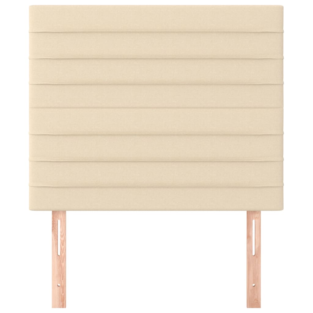 Testiera 2 pz Crema 90x5x78/88 cm in Tessuto - homemem39