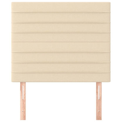 Testiera 2 pz Crema 90x5x78/88 cm in Tessuto - homemem39