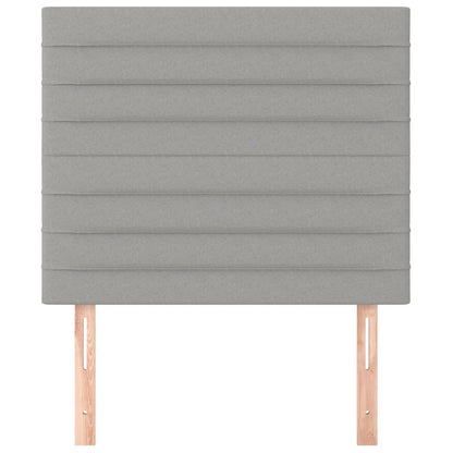 Testiere 2 pz Grigio Chiaro 100x5x78/88 cm in Tessuto - homemem39