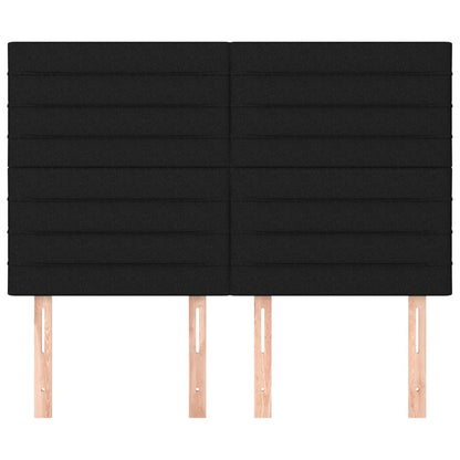 Testiere 4 pz Nere72x5x78/88 cm in Tessuto - homemem39